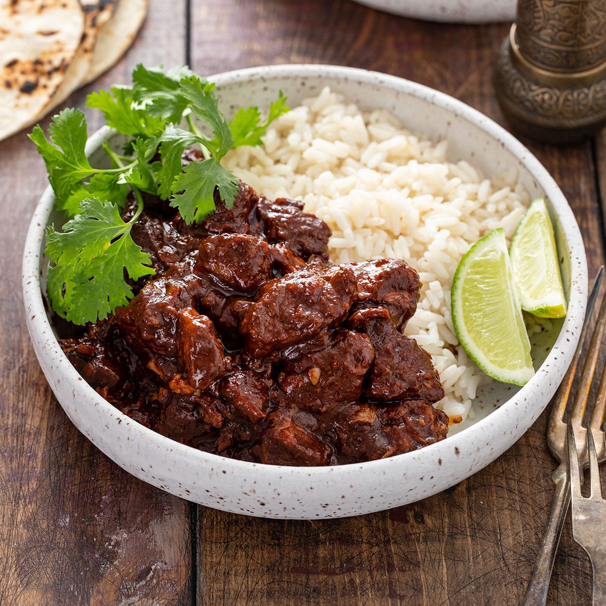 Carne Adovada (New Mexico Red Chile Pork) - Lemon Blossoms