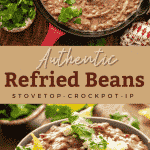 Pin image of refried beans