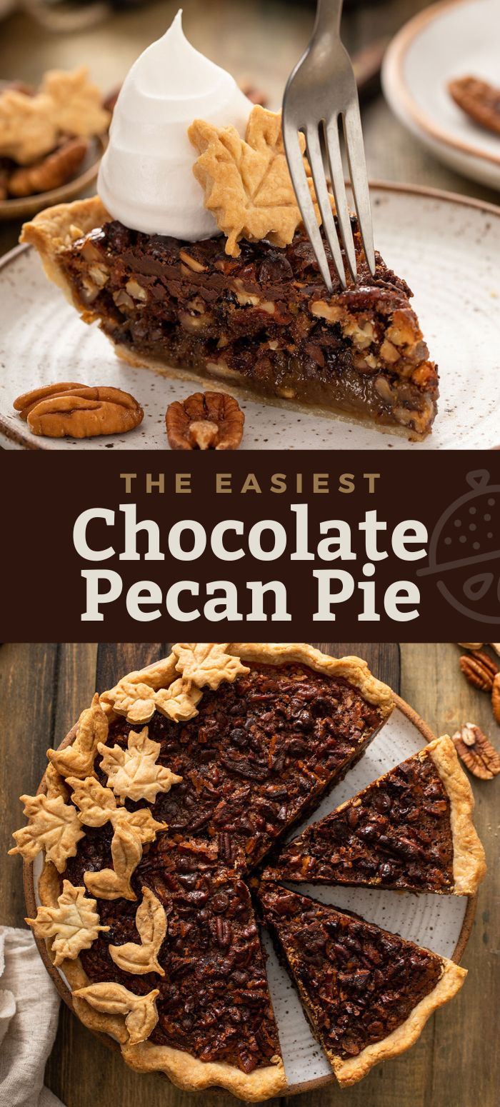 Chocolate Pecan Pie Recipe - Lemon Blossoms