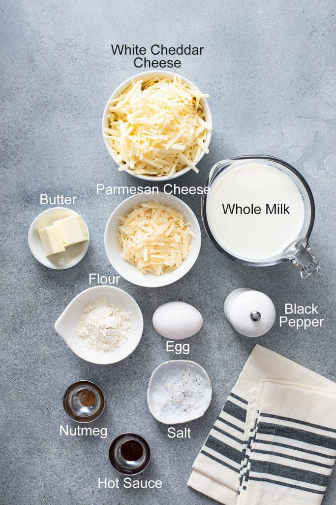 Ingredients to make hot brown sandwiches