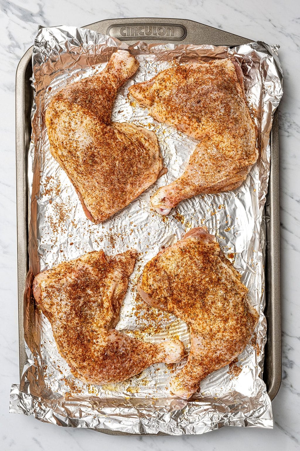 Baked Chicken Leg Quarters Recipe Lemon Blossoms