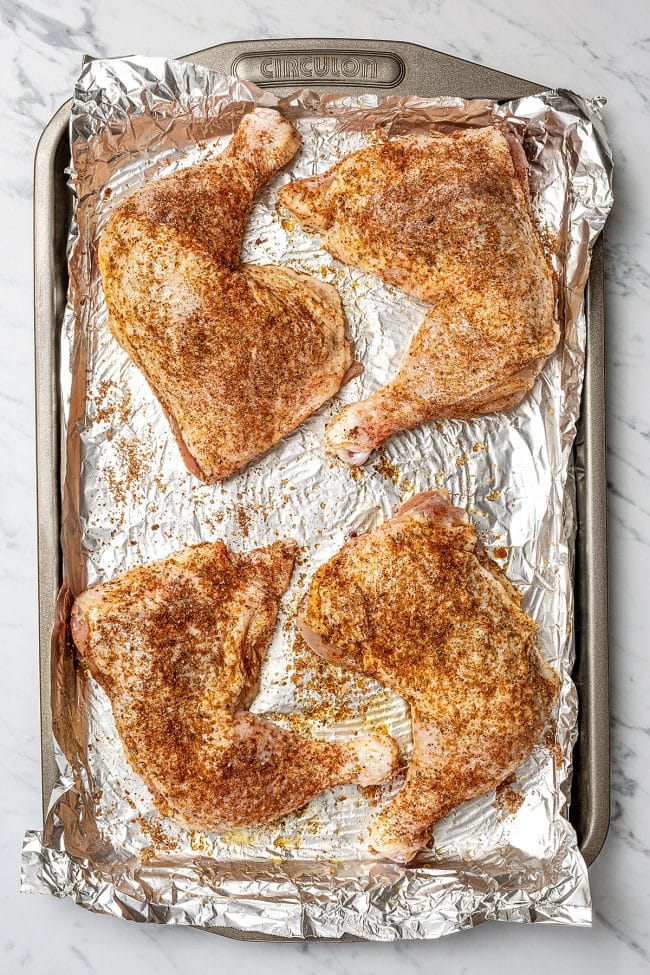 Baked Chicken Leg Quarters Recipe Lemon Blossoms