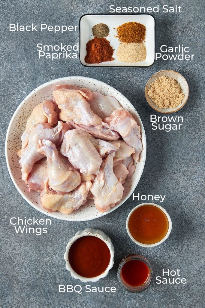 ingredients to make air fryer chicken wings