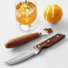 Bar knife and zester set