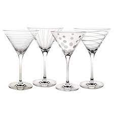 Mikasa set of 4 martini glasses