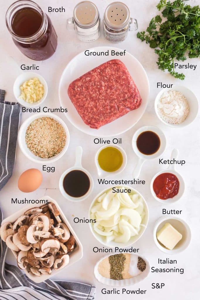 ingredients for salisbury steak