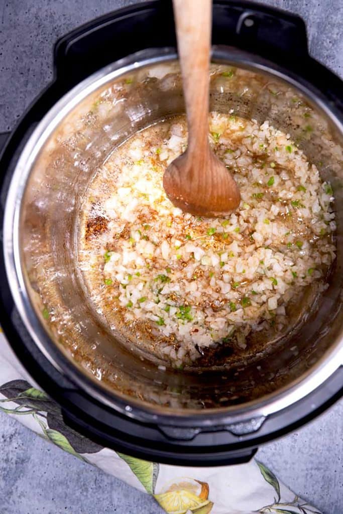 sauteed onion, jalapeño and garlic