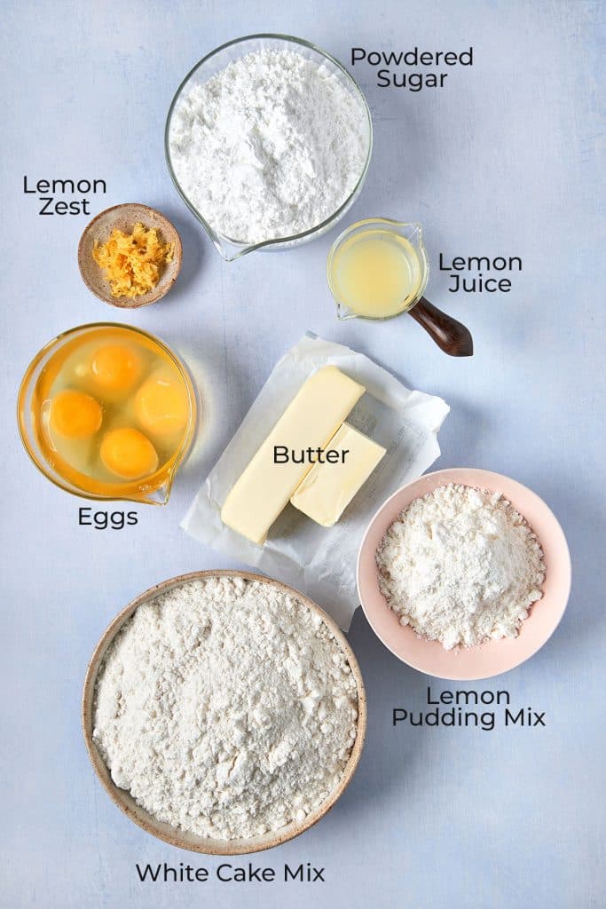 ingredients for lemon blossoms