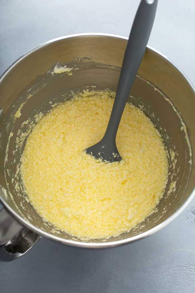 lemon mixture and eggs combined