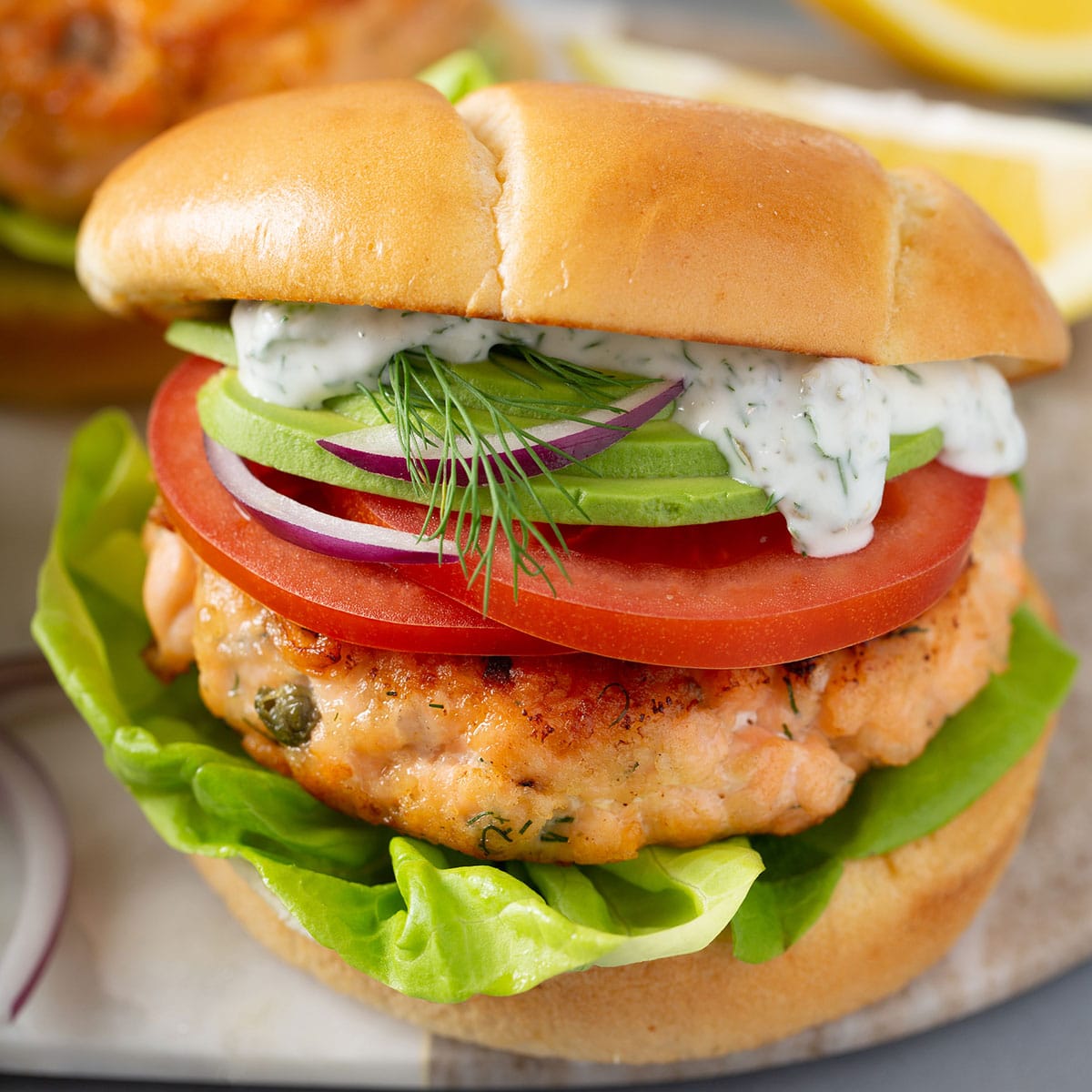 Best Salmon Burgers Recipe - Lemon Blossoms