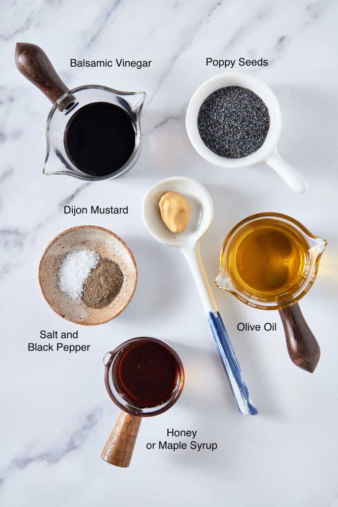 ingredients for balsamic dressing