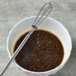 stir fry sauce in a small white bowl