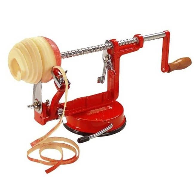 red apple peeler and corer