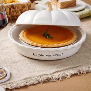 Mud Pie Circa Pumpkin Pie Dish Set,
