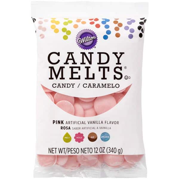Bag of pink candy melts