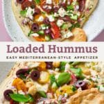 Loaded Hummus appetizer pin image