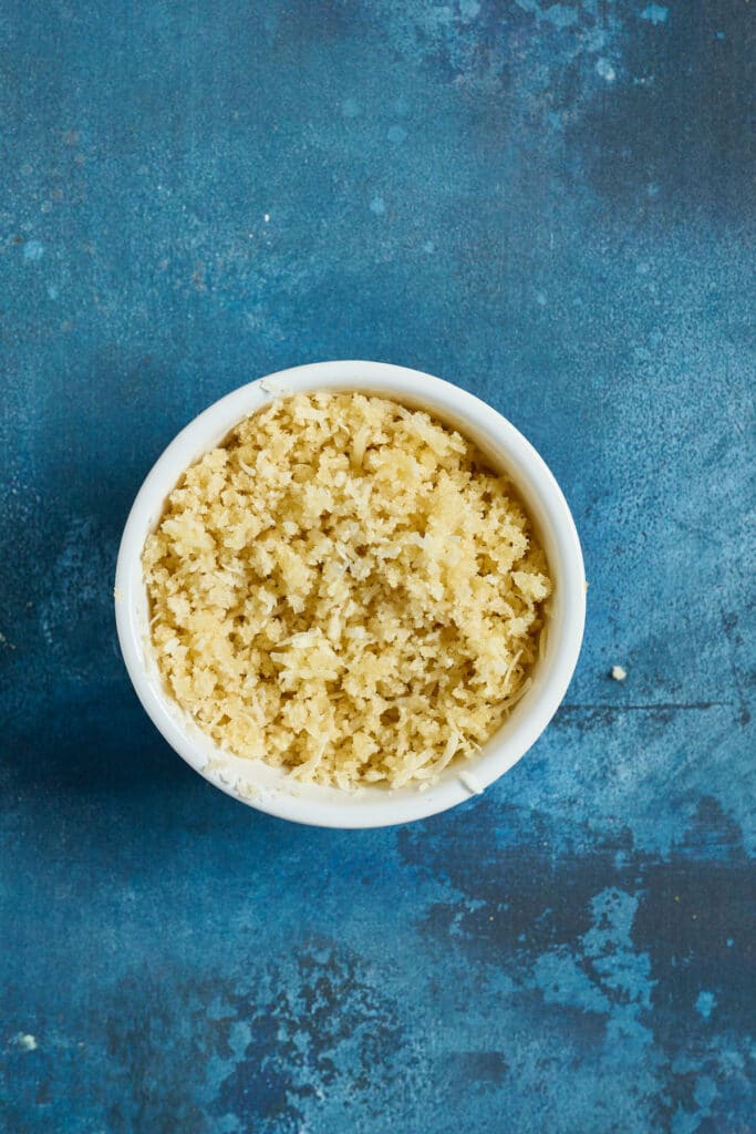 Panko bread topping in a small bowl