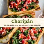 Argentinian Choripan sandwich pin image