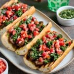 Choripán (Argentinian Sausage Sandwich)
