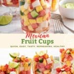 Mexican fruit cup pin image