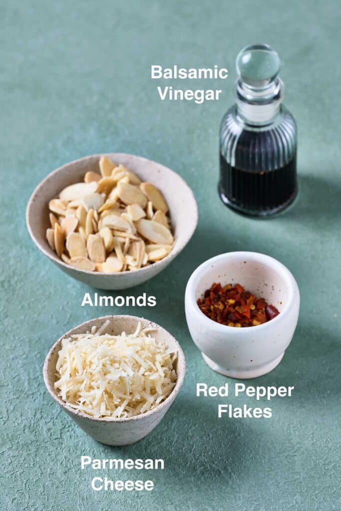 Optional ingredients toppings for saute chard